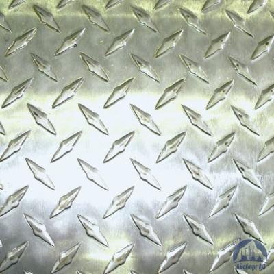 Рифлёный алюминиевый лист "Чечевица" 1,5х1500х3000 мм АМГ2НР купить в Севастополе